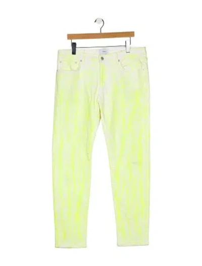 Pre-owned Ovadia & Sons Straight-leg Jeans In Yellow