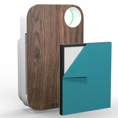 Oval Air 3-stage H13 True Hepa 5-in-1 Air Purifier Reduces Allergies, Asthma, Pets, Odor, Smoke In Dark Brown