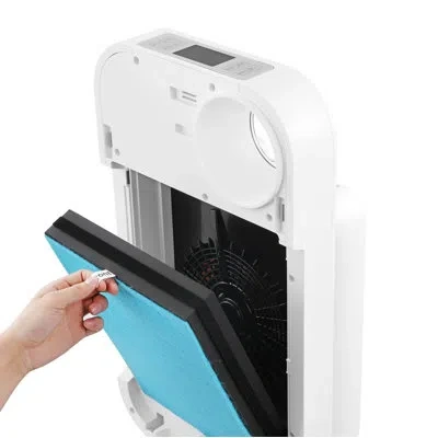 Oval Air Hepa 2-in1 Replacement Charcoal Combined Filter With Air Purifier Filter In Blue