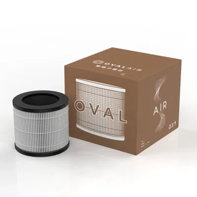 Oval Air Hepa Filter For Air Purifier In White