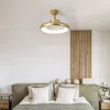 Oval Air Loren 20" Modern Contemporary 6-speed Metal Mobile-app/remote-controlled Dimmable Smart Int In Gold Painting
