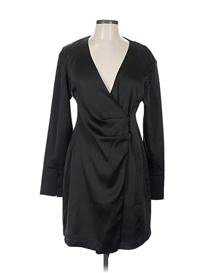 Pre-owned Oval Square Cocktail Dress In Black
