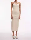 OVAL SQUARE JERRY DRESS IN OFF WHITE