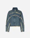 Oval Square River Denim Jacket In Blue
