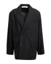 Oval Square Woman Blazer Black Size M Polyester, Viscose, Elastane In Black