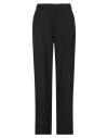 Oval Square Woman Pants Black Size L Polyester, Viscose, Elastane In Black