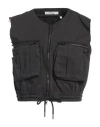 Oval Square Woman Vest Black Size L Cotton In Black