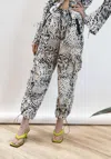 Oval Square Women's Poison Trousers In New Zebra In Multi
