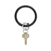 Oventure Leather Big O Key Ring In Black In Black