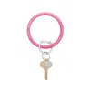 Oventure Resin Big O Key Ring In Pink Topaz In Multi