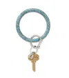 Oventure Women's O Silicone Key Ring In Blue Frosted In Multi