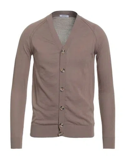 Over-d Over/d Man Cardigan Taupe Size L Cotton