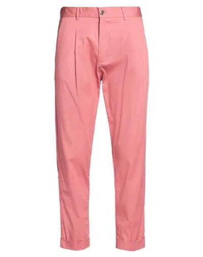 Over-d Over/d Man Pants Antique Rose Size 34 Cotton, Elastane In Pink