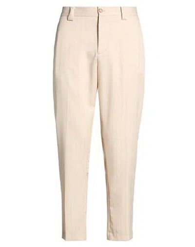 Over-d Over/d Man Pants Beige Size 38 Polyester, Elastane, Viscose In Neutral