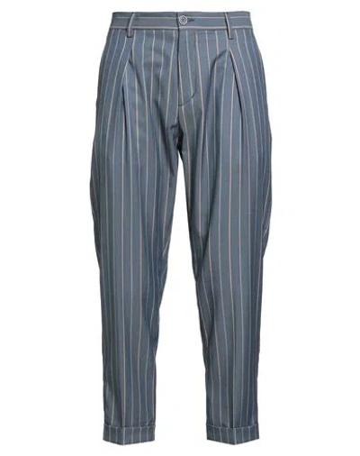 Over-d Over/d Man Pants Blue Size 34 Polyester, Viscose, Elastane