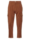 Over-d Over/d Man Pants Brown Size 28 Polyester, Elastane