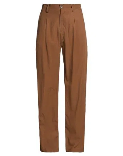 Over-d Over/d Man Pants Brown Size 32 Viscose, Linen