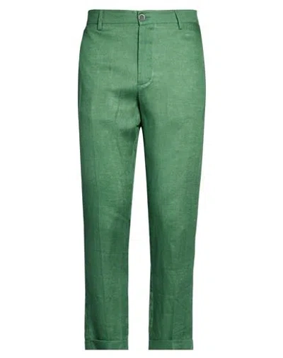 Over-d Over/d Man Pants Green Size 34 Linen