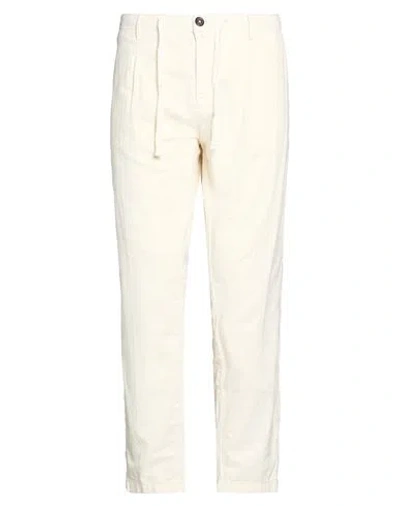 Over-d Over/d Man Pants Ivory Size 36 Cotton, Linen In White