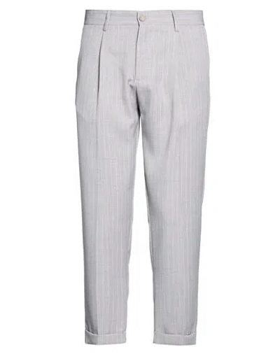 Over-d Over/d Man Pants Light Grey Size 34 Polyester, Viscose In Gray