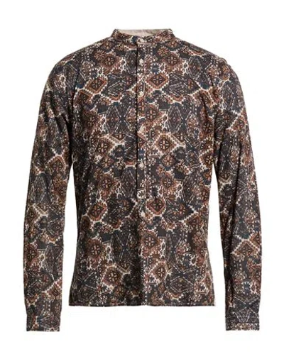 Over-d Over/d Man Shirt Midnight Blue Size Xxl Linen, Cotton