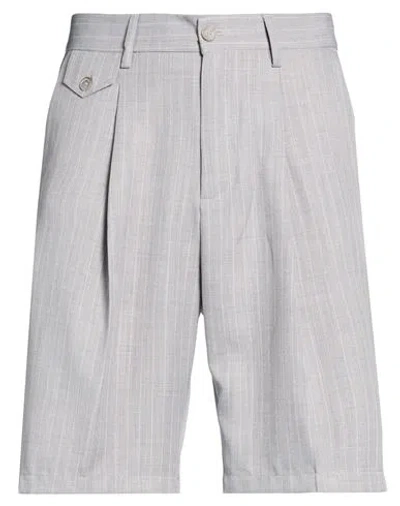 Over-d Over/d Man Shorts & Bermuda Shorts Grey Size 36 Polyester, Viscose In Gray