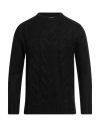 Over-d Over/d Man Sweater Black Size L Acrylic In Black