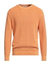 Over-d Over/d Man Sweater Orange Size L Cotton In Orange