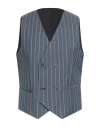 Over-d Over/d Man Tailored Vest Blue Size 44 Polyester, Viscose, Elastane