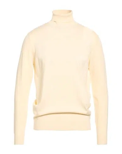 Over-d Over/d Man Turtleneck Cream Size Xxl Viscose, Nylon In Neutral