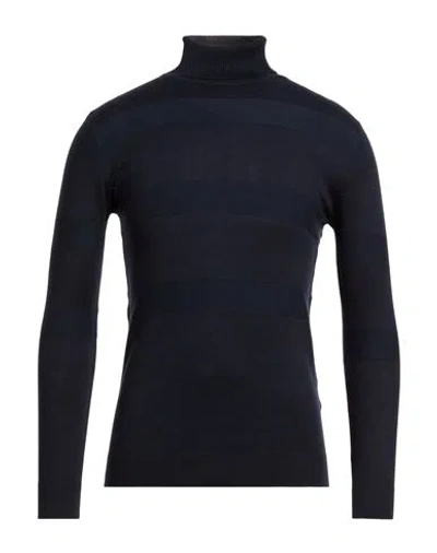 Over-d Over/d Man Turtleneck Midnight Blue Size S Viscose, Nylon