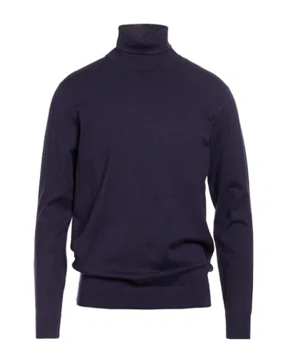 Over-d Over/d Man Turtleneck Midnight Blue Size Xxl Viscose, Nylon