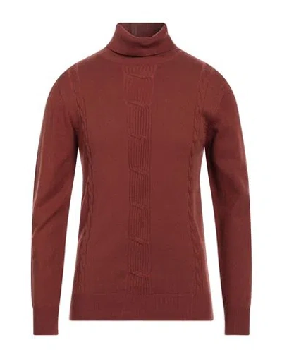 Over-d Over/d Man Turtleneck Rust Size Xl Acrylic, Nylon In Gold