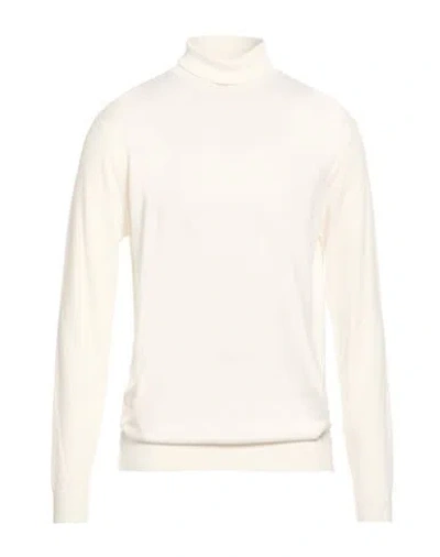 Over-d Over/d Man Turtleneck White Size Xxl Viscose, Nylon In Neutral