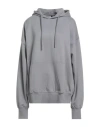 Over-d Over/d Woman Sweatshirt Grey Size Xxl Cotton In Gray