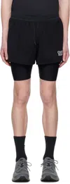 Over Over Black Two Layer Shorts