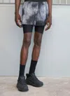 Over Over Gray 2 Layer Shorts In Black
