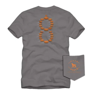 Over Under Men's Double Barrel Clays Short Sleeve Tee In Hurricane In Gray
