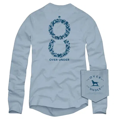 Over Under Men's Double Barrel Waterfowl Long Sleeve Tee In Skyride In Multi