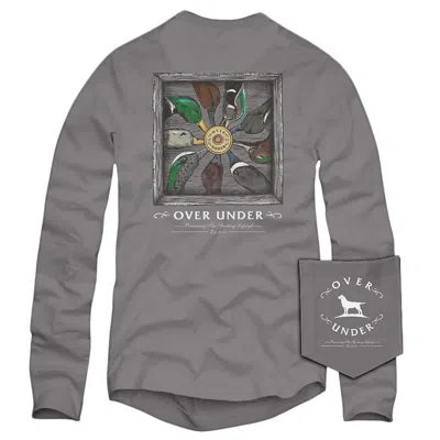 Over Under Men's Duck Ring Long Sleeve Tee In Hurricane In Multi