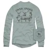 Over Under Men's Immerse Yourself Long Sleeve Tee In Bay In Multi