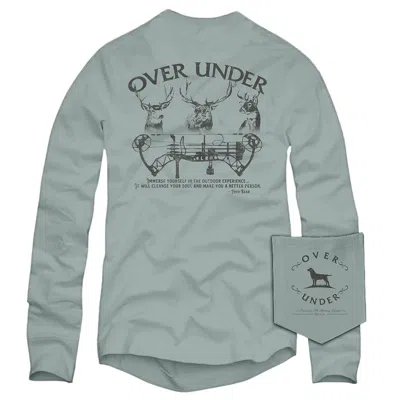 Over Under Men's Immerse Yourself Long Sleeve Tee In Bay In Multi