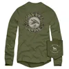 Over Under Men's Mallard Shoot Ii Long Sleeve Tee In Moss In Pink