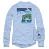 Over Under Unisex - Field Colors Long Sleeve T-shirt In Sky Blue In Blue