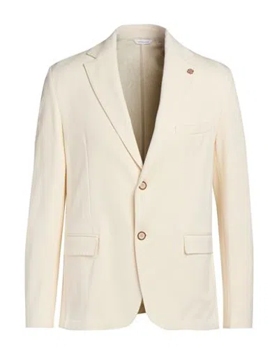 Over-d Over/d Man Blazer Cream Size 36 Viscose, Nylon, Elastane In White