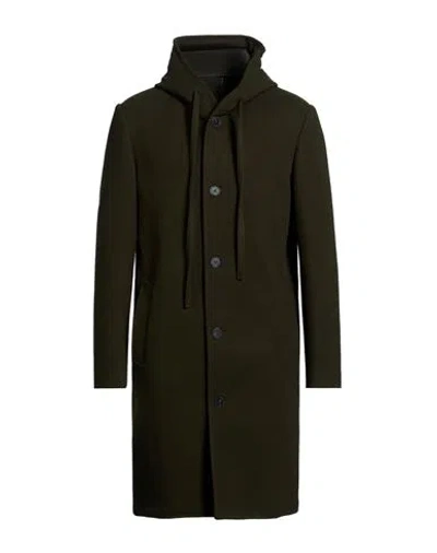 Over-d Over/d Man Coat Military Green Size 44 Polyester In Black