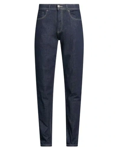 Over-d Over/d Man Jeans Blue Size 38 Cotton, Polyester, Elastane