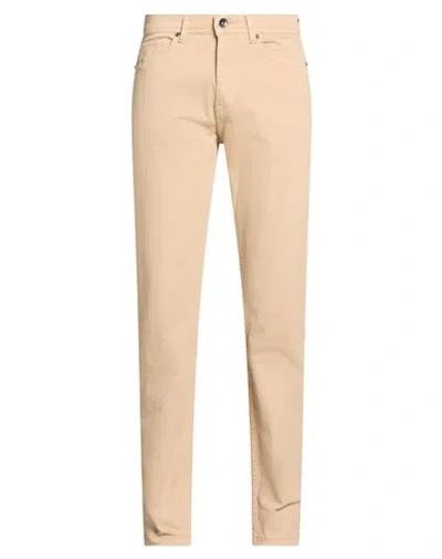 Over-d Over/d Man Pants Beige Size 30 Cotton, Elastane In Brown