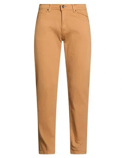 Over-d Over/d Man Pants Camel Size 30 Cotton, Elastane In Brown