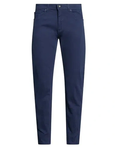 Over-d Over/d Man Pants Navy Size 30 Cotton, Elastane In Blue